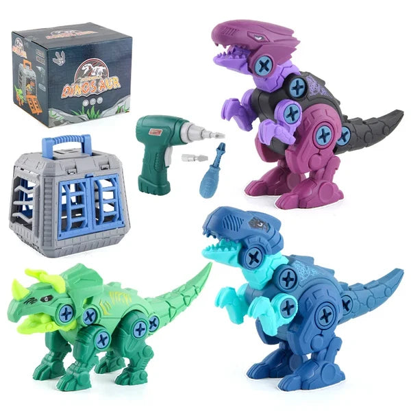 TIVEXE™ BuildASaur Pro | 4-in-1 Dinosaur Building Kit with Electric Drill